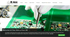 Desktop Screenshot of e-tec.co.uk