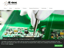 Tablet Screenshot of e-tec.co.uk